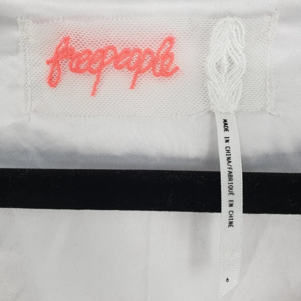 Free People Women US 6 champagne all over sequin dress Party Girl mini side zip - Picture 4 of 15